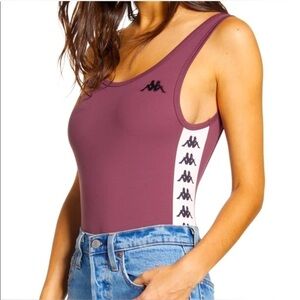 Kappa Bodysuit in Burgundy Size Medium
